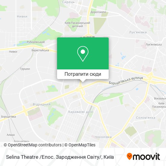 Карта Selina Theatre /Епос. Зародження Світу/