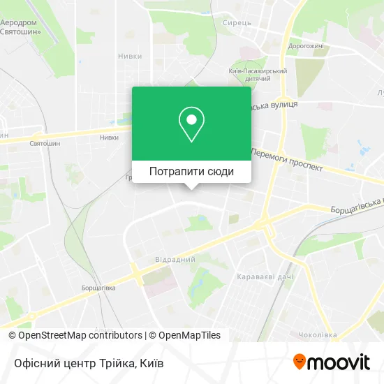 Карта Офісний центр Трійка