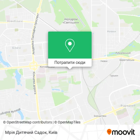 Карта Мрія Дитячий Садок
