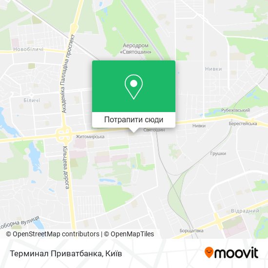 Карта Терминал Приватбанка