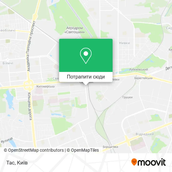 Карта Тас