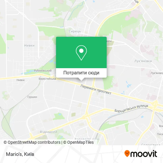 Карта Mario's