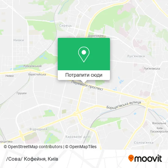 Карта /Сова/ Кофейня