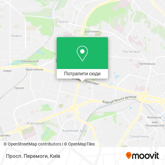 Карта Просп. Перемоги