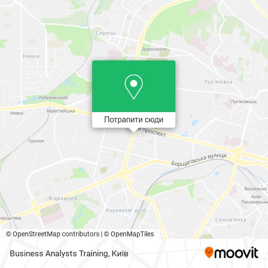 Карта Business Analysts Training