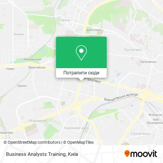 Карта Business Analysts Training