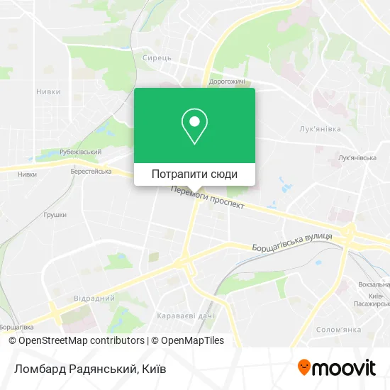 Карта Ломбард Радянський