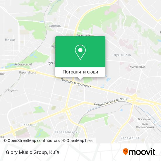 Карта Glory Music Group