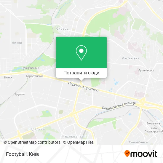 Карта Footyball