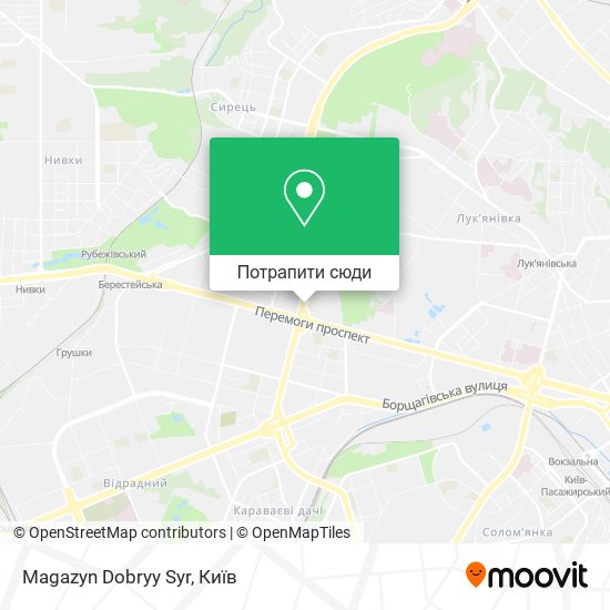 Карта Magazyn Dobryy Syr