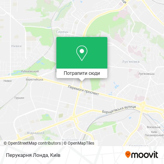 Карта Перукарня Лонда