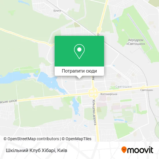 Карта Шкільний Клуб Хібарі