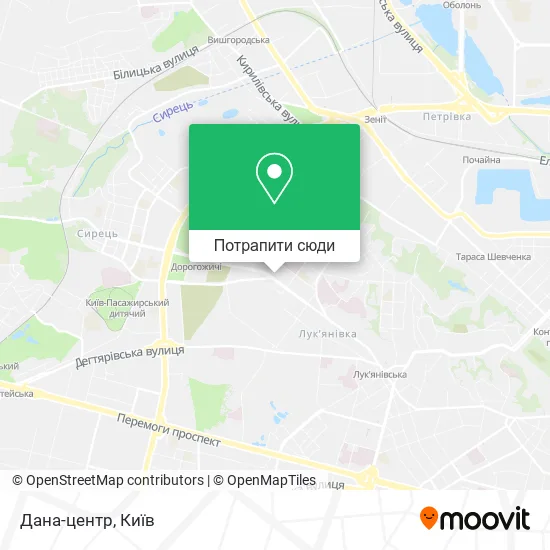 Карта Дана-центр