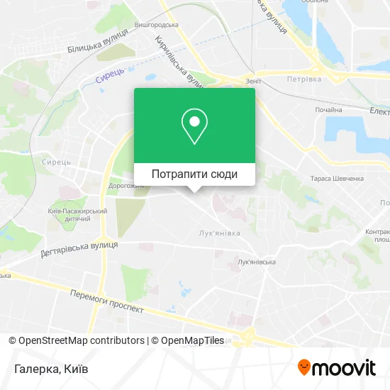 Карта Галерка