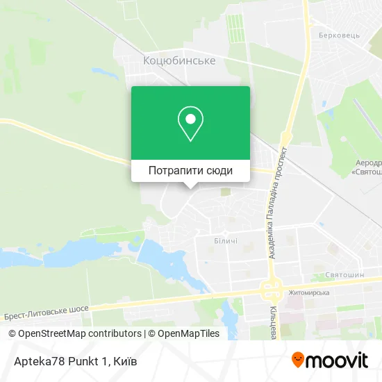 Карта Apteka78 Punkt 1