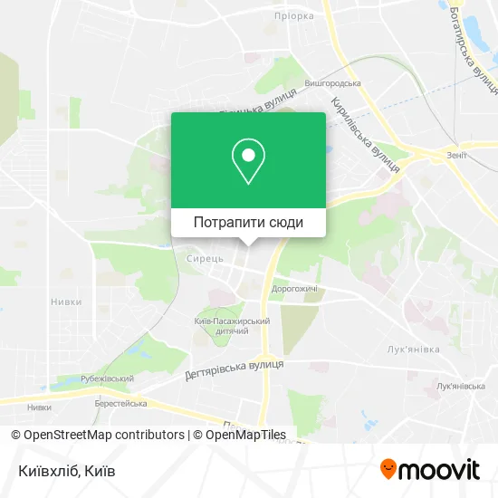 Карта Київхліб