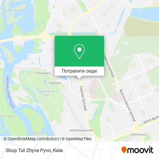 Карта Shop Tut Zhyve Pyvo