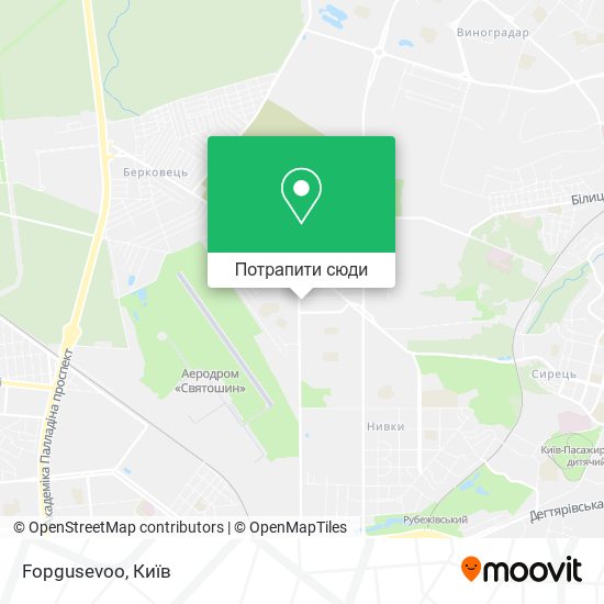 Карта Fopgusevoo