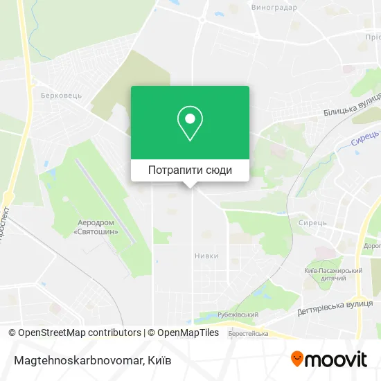 Карта Magtehnoskarbnovomar