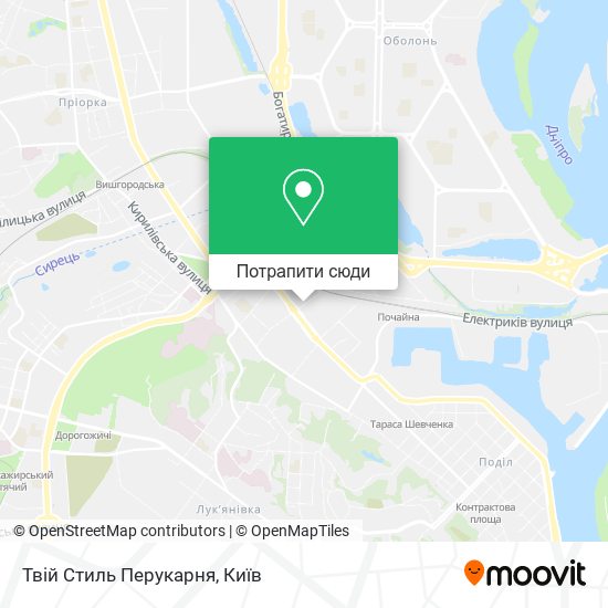 Карта Твій Стиль Перукарня