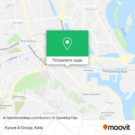 Карта Кухня A-Group