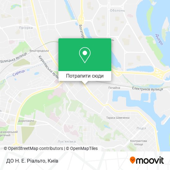 Карта ДО Н. Е. Ріальто