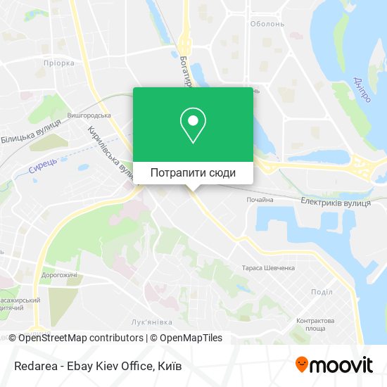 Карта Redarea - Ebay Kiev Office