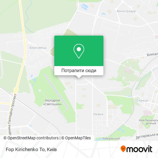 Карта Fop Kirichenko To