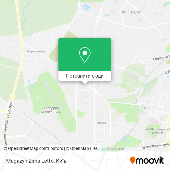 Карта Magazyn Zima Letto