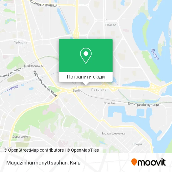 Карта Magazinharmonyttsashan