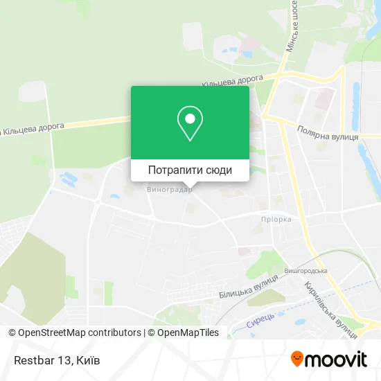 Карта Restbar 13