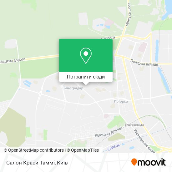 Карта Салон Краси Таммі