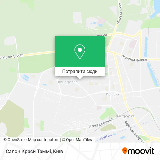 Карта Салон Краси Таммі