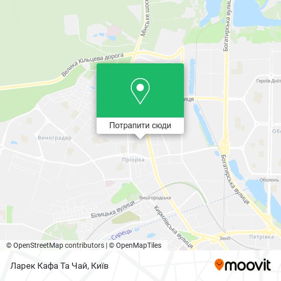 Карта Ларек Кафа Та Чай