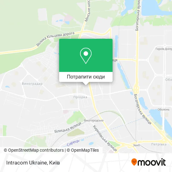 Карта Intracom Ukraine