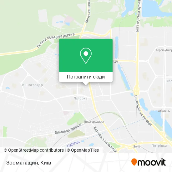 Карта Зоомагащин