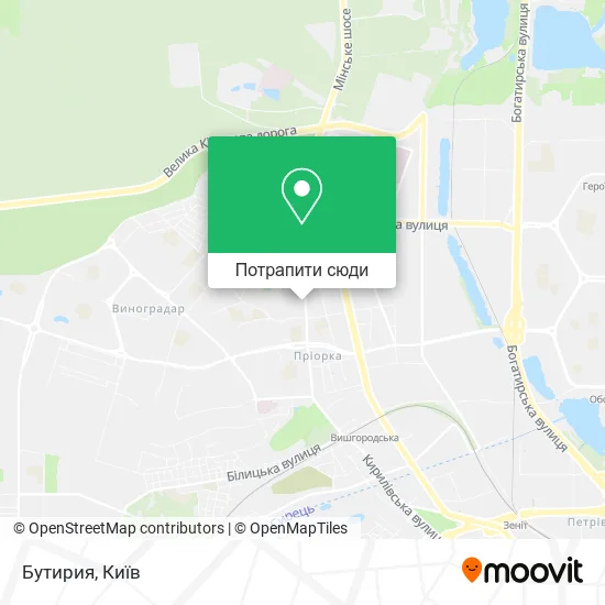 Карта Бутирия