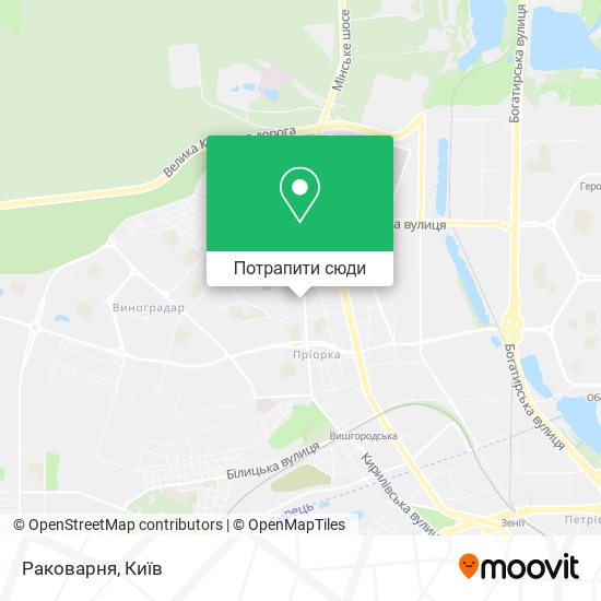 Карта Раковарня