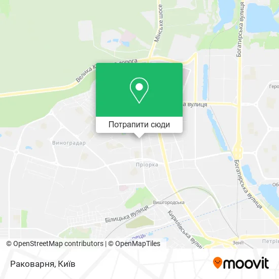 Карта Раковарня
