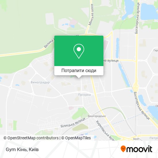 Карта Gym Кінь