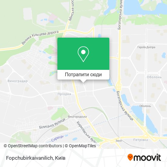 Карта Fopchubirkaivanilich