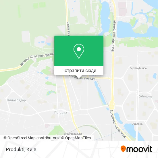 Карта Produkti