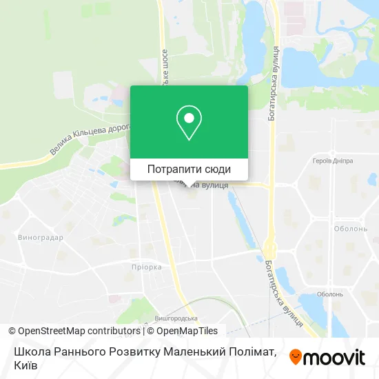 Карта Школа Раннього Розвитку Маленький Полімат