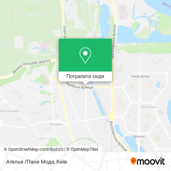 Карта Ателье /Пани Мода