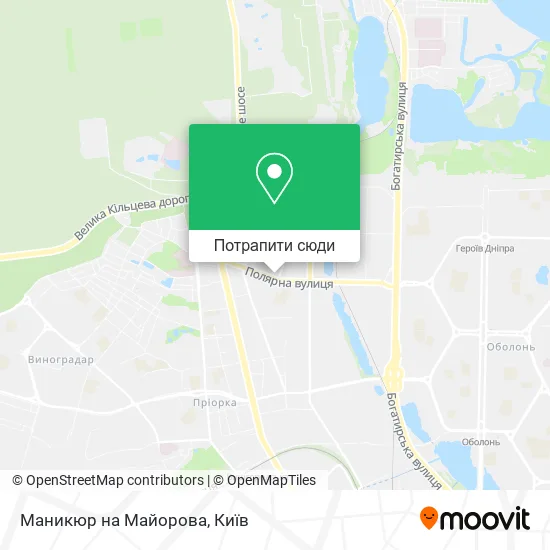 Карта Маникюр на Майорова