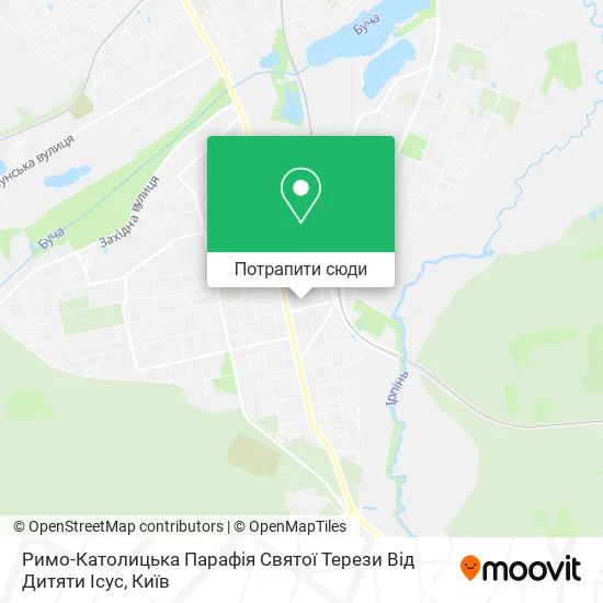 Карта Римо-Католицька Парафія Святої Терези Від Дитяти Ісус