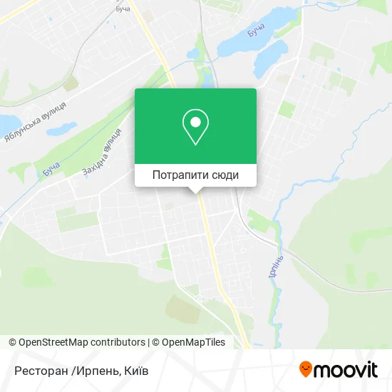 Карта Ресторан /Ирпень