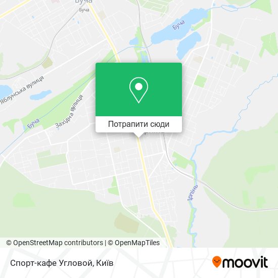 Карта Спорт-кафе Угловой