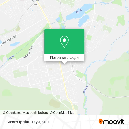 Карта Чикаго Ірпінь-Таун
