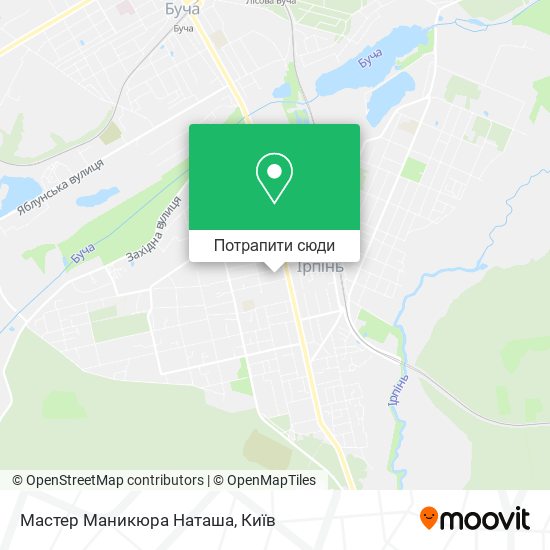 Карта Мастер Маникюра Наташа